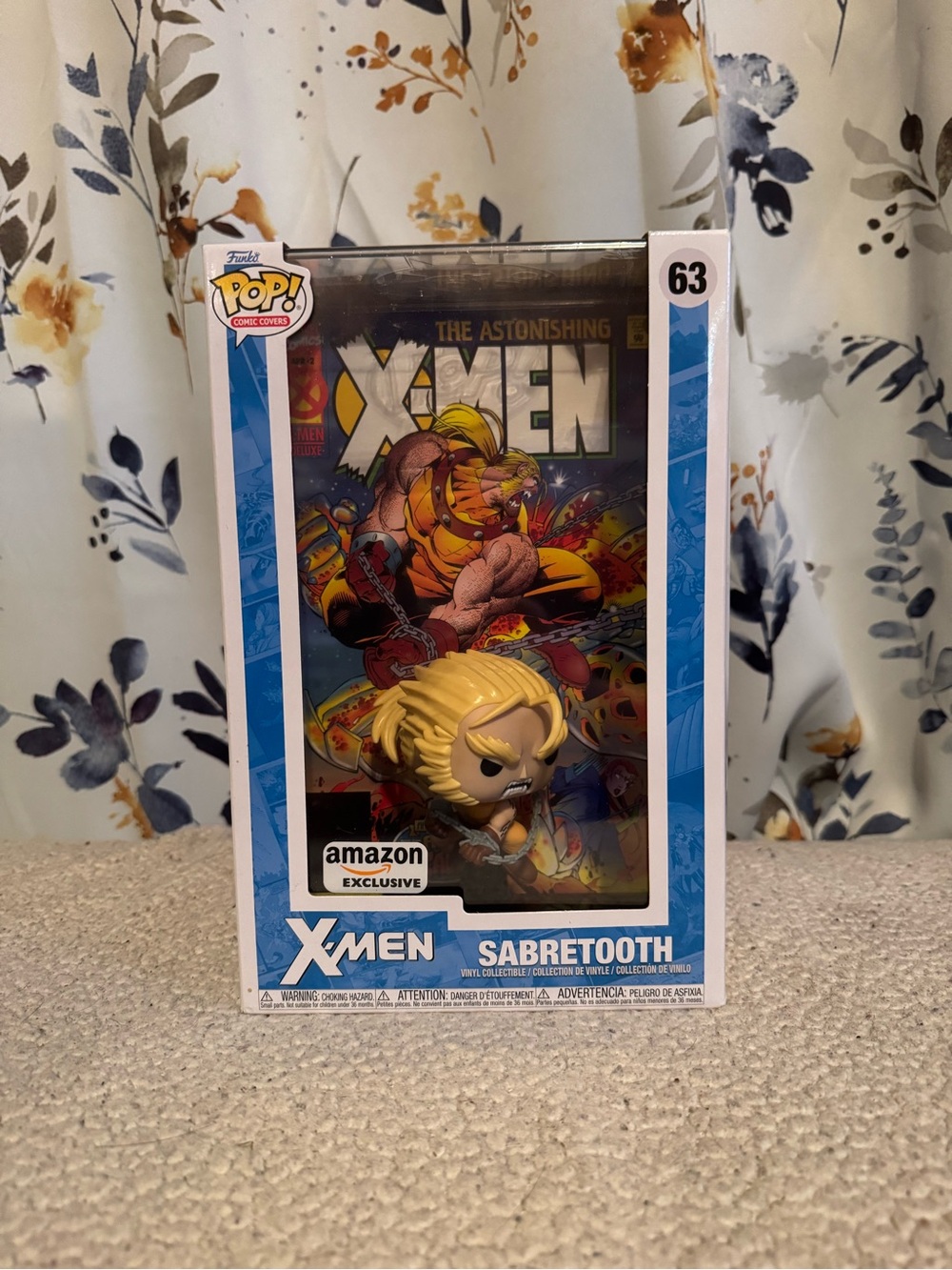 X-Men Sabretooth Funko Pop 63 Amazon Exclusive New